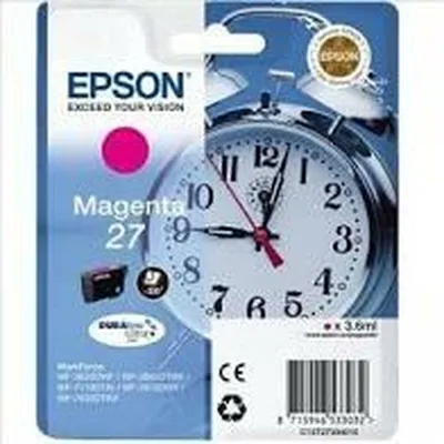 Productafbeelding van Epson wekker, los verpakt, magenta. 27 DURABrite Ultra inkt, magenta, pigmentgebaseerde inkt, 3,6 ml, 1 stuk, los verpakt