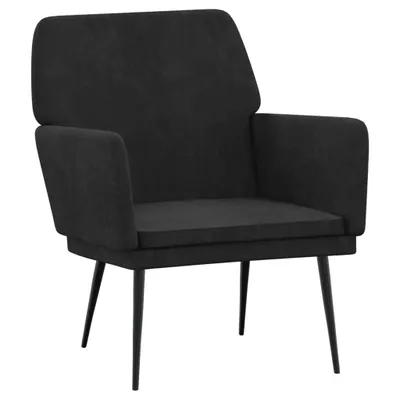 Obrázek produktu pro Křeslo černé 62 x 79 x 79 cm samet