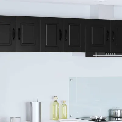 Produktbild von "Schlussverkauf" Küchenschrank/Sideboard - 1 pc - Aufbewahrungsschrank moderne - mit Regal Schwarz 30x31x40 cm Holzwerkstoff  C10577