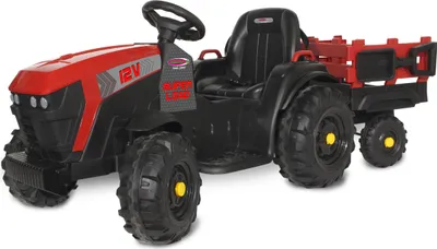 Produktbild von Ride-on Traktor Super Load mit Anhänger rot 12V