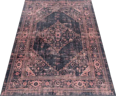 Produktbild von Teppich Läufer Wohnzimmer Rot 80x250 Orientalisches Design aus Polyester