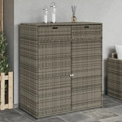 Produktbild von Szafka ogrodowa szara 105x55x113 cm z polirattanu