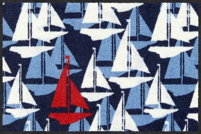 Produktbild von Salonloewe SAIL BOATS Fußmatte Wohnmatte 50 x 75 cm