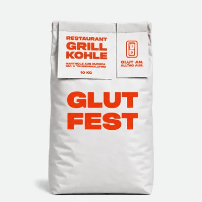 Produktbild von Gulfest weiße Säcke Restaurant Grillkohle 10 kg - 40-12 mm | große Stücke Kohle für Kamado Grill & Smoker für lange Grillsessions | C44-Zittau