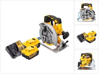 Produktbild von DeWalt DCS 570 M2 Akku Handkreissäge 18 V 184 mm Brushless + 2x Akku 4,0 Ah + Ladegerät