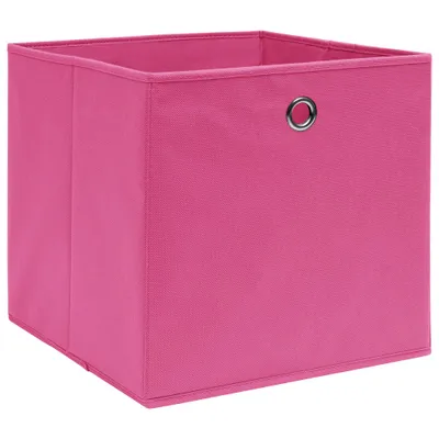 Produktbild von vidaXL Aufbewahrungsboxen 10 Stk. Vliesstoff 28x28x28 cm Rosa