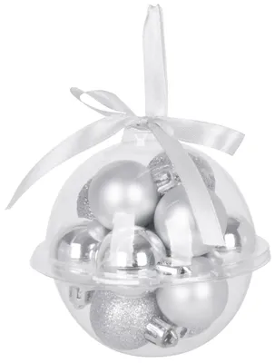 Produktbild von MAGICHOME WEIHNACHTSKUGELN, 12 St., Silber, 3 cm