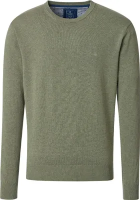 Produktbild von REDMOND Casual Herren Pullover Langarm Rundhals Comfort Salbei M