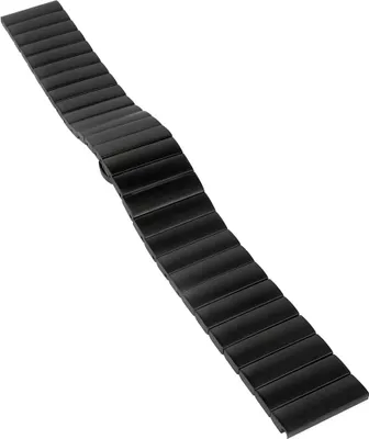Produktbild von Minott | Uhrenarmband Edelstahl massiv mattiert schwarz 31164B, Stegbreite:20mm