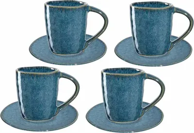 Produktbild von Leonardo MATERA Espresso Set blau 8-teilig