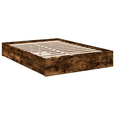 Produktbild von Bettgestell mit Schubladen Räuchereiche 140x200cm Holzwerkstoff