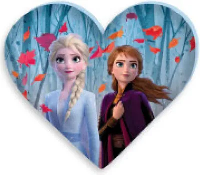 Immagine prodotto di Cuscino decorativo Frozen Cuore di Elsa e Anna - 35 x 30 cm