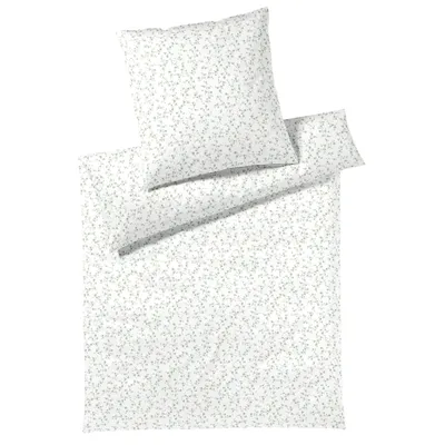 Produktbild von Loeschen elegante Bettwäsche-Garnitur Mako-Jersey Enchante Farbe Hellgrün Größe 135x200+80x80