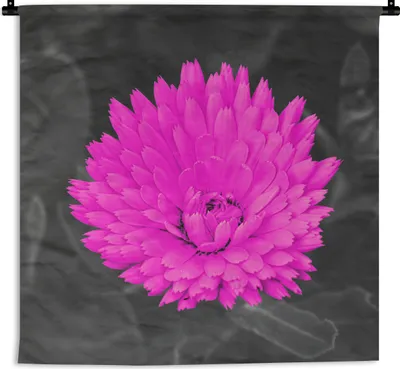 Produktbild von MuchoWow® Wandteppich Wandbehang Blumen - Aquarell - Rosa 90x90 cm Tapisserie Dekoration Wandtuch - Wandaufhänger
