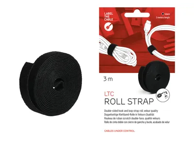 Produktbild von Label-the-cable LTC ROLL STRAP - Klettverschlussstreifen - Schwarz