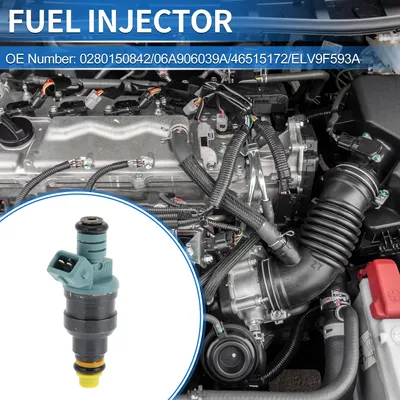 Image de 1 Injecteur Pour Fiat Punto 1.2 03-12 Débit Correspondant Buse De Carburant Noire