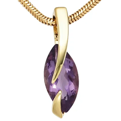 Produktbild von JOBO Anhänger 585 Gold Gelbgold 1 Amethyst
