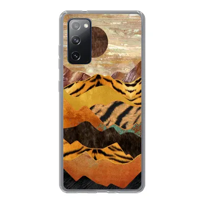 Produktbild von MuchoWow® Handyhülle Schutzhülle Hülle für Samsung Galaxy S20 FE Tigerdruck - Marmor - Gold Silikon Softcase Handy Hülle - Abdeckung