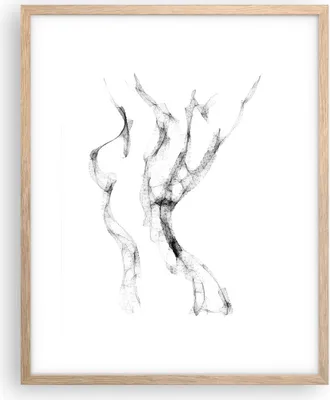 Produktbild von Gerahmtes Poster - Rahmen in heller Eiche - Frau Körper Nacktheit - 40x50 cm - Wand Bild - Wanddeko - Wandbilder - Kunstposter - Wandposter - Bilderrahmen - Bilder - Kunstdruck - P2NPA40x50-4938