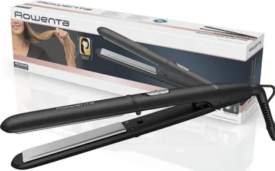 Image de Rowenta SF1810 Express Style Hair Straightener avec revêtement en céramique tourmaline et plaques extra longues - Noir/Argent
