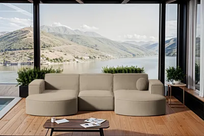 Produktbild von Kaiser Möbel Gartenmöbel Ecksofa,Couch ,Sofa U-Form Garten Modena Studio U Patio Beige