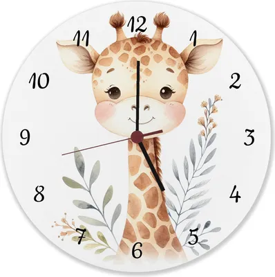 Produktbild von Giraffe Wanduhr aus Alu