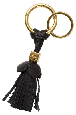 Productafbeelding van Marc O'Polo sleutelhanger Audrey Leather Keyring Black zwart