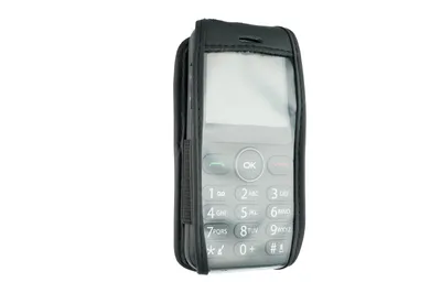 Produktbild von caseroxx Ledertasche mit Gürtelclip kompatibel mit Alcatel 30.85 aus Echtleder, Tasche mit Gürtelclip und Sichtfenster