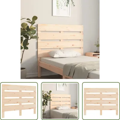 Produktbild von The Living Store Kopfteil 90x3x80 cm Massivholz Kiefer