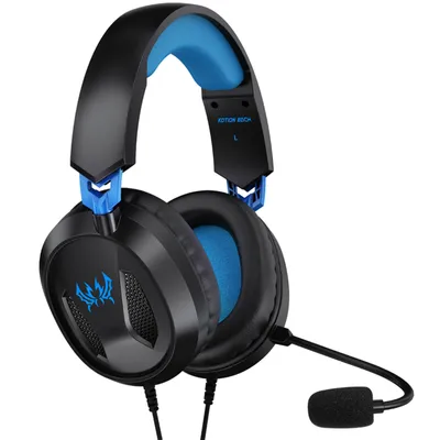 A gaming headset is shown against a white background.