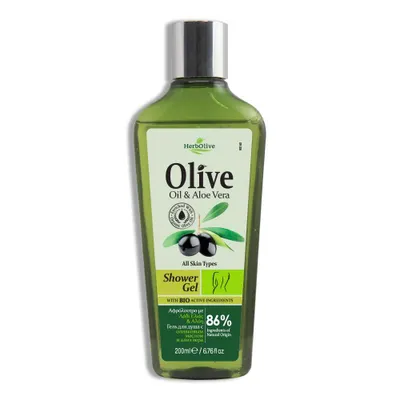 Zdjęcie produktu dla Żel pod prysznic Herbolive z oliwą z oliwek i aloesem 200 ml