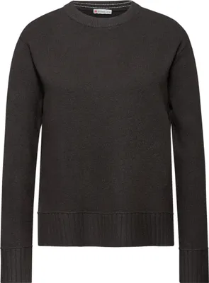 Produktbild von Street One LTD QR_round neck sweater darkest brown 38