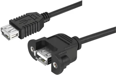 Produktbild von Lyndahl LKPK013 USB 2.0 Adapterkabel zur Frontplattenmontage (2x A-Buchse) 0,2m