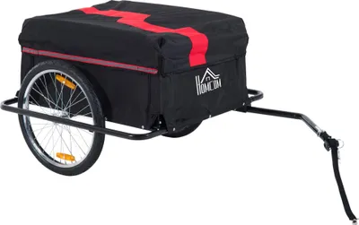 Produktbild von Fahrradanhänger Klappbar Lastenanhänger mit Kupplung,Transportwagen bis 40 kg belastbar, Transportanhänger Anhänger für Fahrrad Handwagen 140 x 88 x 60 cm