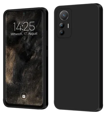 Produktbild von Hülle für Xiaomi 12 Lite Case Cover Bumper Smartphone Softgrip Schutzhülle Farbe: Schwarz