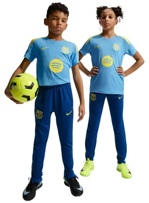 Obrázek produktu pro Tepláková souprava Nike, fotbalové kalhoty z úpletu Nike DrI-Fit, čtvrtý dres FC Barcelona – pro chlapce a dívky