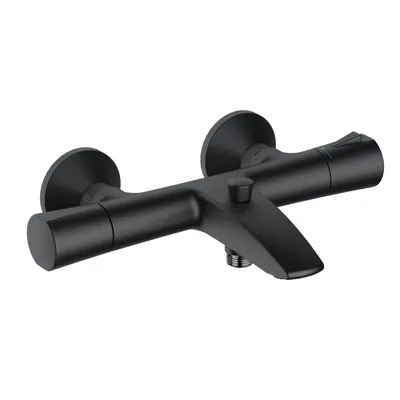 Produktbild von KLUDI ZENTA SL Thermostat Wannenfüll- und Brausearmatur, Wandmontage, Heißwassersperre, 351013938