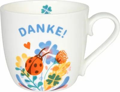 Image de Könitz Mug Merci, Mug à café, Tasse, Tasse à café, Bone China, 425 ml, 11 2 057 2584