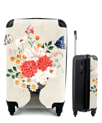 Produktbild von MuchoWow® Koffer Handgepäck Trolley Rollkoffer Kleine Reisekoffer mit 4 Rollen - Stillleben - Aquarelle - Cabin Size < 55x40x23 cm & 55x40x20 cm - Fotokoffer - Kabinenkoffer - Boardgepäck - Reise-Box - Reisekoffer - Reisegepäck - Koffer mit Bild - Trolley für Kinder