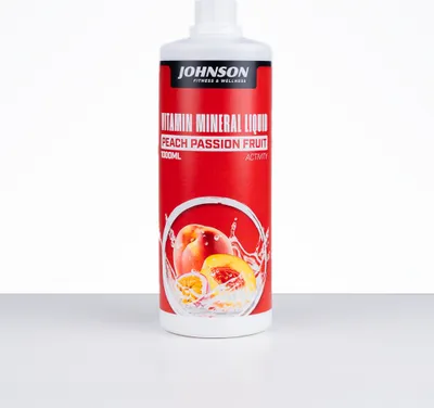 Produktbild von Johnson Vitamin-Getränkekonzentrat 1 Liter mit Pfirsich-Maracuja-Geschmack