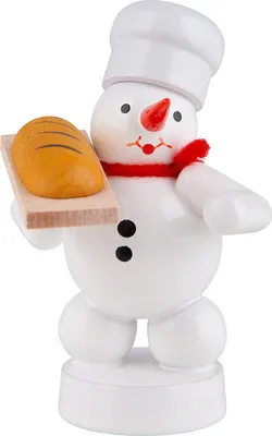 Productafbeelding van Sneeuwpop-broodbakker met brood (8 cm) van Zenker Volkskunst