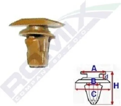 Produktbild von 10x ROMIX B25291 Clip Zier- / Schutzleiste