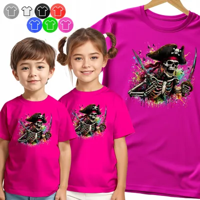 Produktbild von Kinder T-Shirt - Pirat - CZASZKA Z SZABLAMI für Jungen - XS