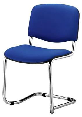 Produktbild von ISO Swing Chrom C6 Besucherstuhl blau 2er