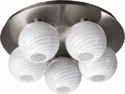 Produktbild von Massive Deckenleuchte 373868710, 5 Glühbirne(n), Halogen, G9, 2800 K, IP20, Chrom