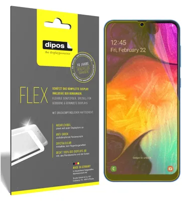 Produktbild von 3x Samsung Galaxy A40 Schutzfolie Folie, 100% Displayabdeckung, dipos Flex