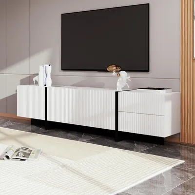 Produktbild von 190 cm TV-Schrank mit 3 Türen, 2 Schubladen