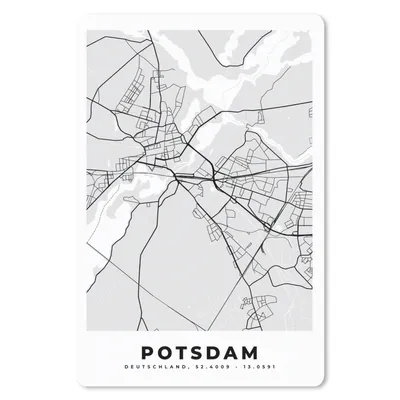 Produktbild von MuchoWow® Mauspad Mousepad Potsdam - Karte - Stadtplan - Deutschland 40x60 cm - Mousepads - Maus Mat - Pad - Mausunterlage - Schreibtisch Accesoire