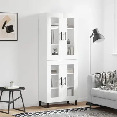 Produktbild von vidaXL Highboard Weiß 69,5x34x180 cm Holzwerkstoff