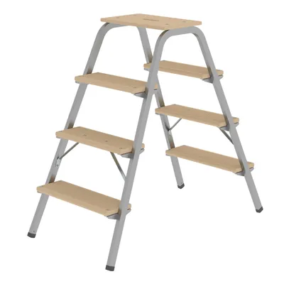 Produktbild von MUNK Stahl-Holz-Tritt 4 Stufen